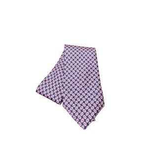 Vintage S.T Dupont Silk Purple Pink & Black Mens Neck Tie